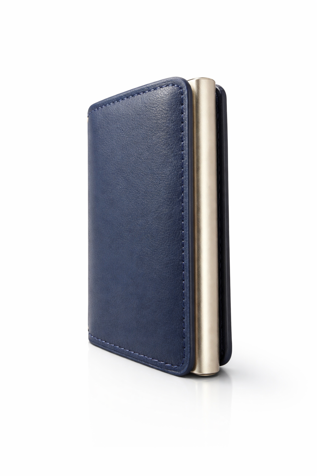 Slim Mini Wallet Leder Dunkelblau