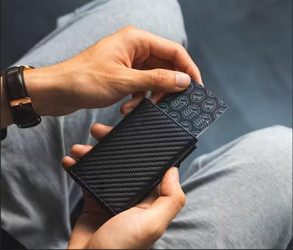 Slim Mini Wallet Carbon Schwarz