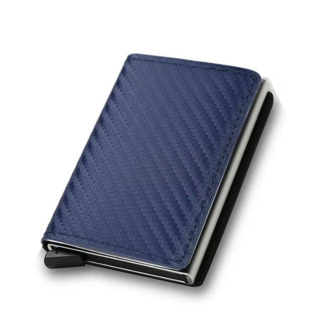 Slim Mini Wallet Carbon Dunkelblau
