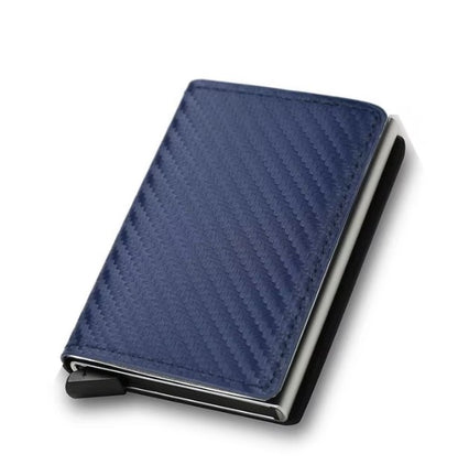 Slim Mini Wallet Carbon Dunkelblau