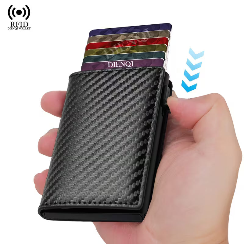 Slim Mini Wallet Carbon Schwarz