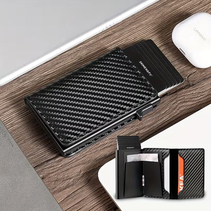 Slim Mini Wallet Carbon Schwarz